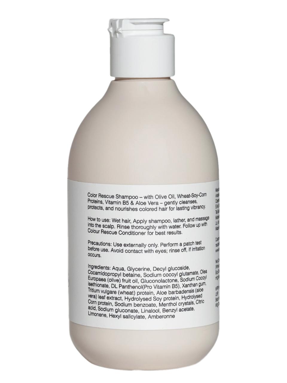Persontage COLOUR RESCUE Shampoo  bottle with label on a white background