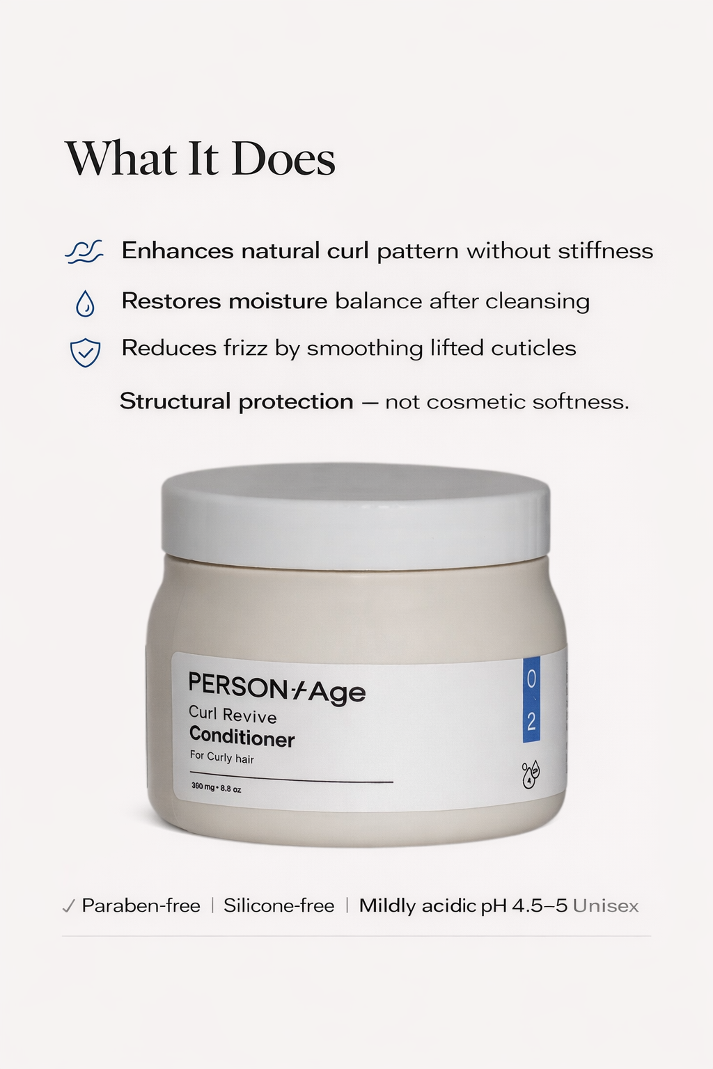 Persontage CURL REVIVE Conditioner - benefits 