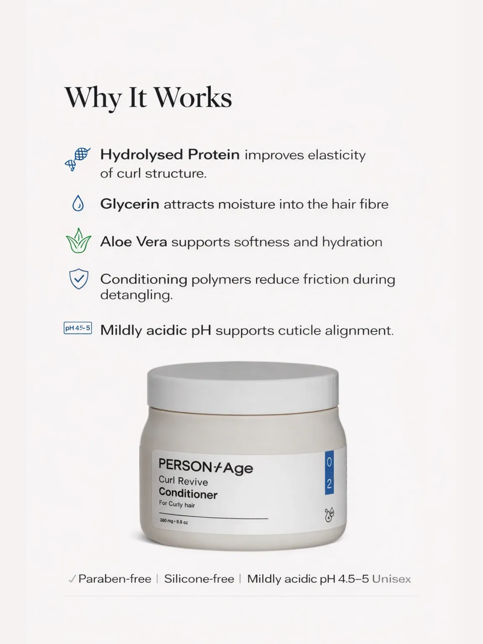 Persontage CURL REVIVE Conditioner Ingredients