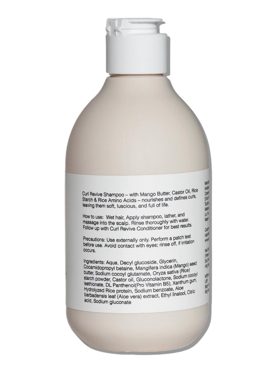 Persontage CURL REVIVE Shampoo  bottle with label on a white background