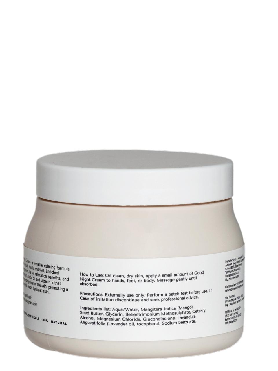 Persontage GOOD NIGHT Magnesium Cream Beige jar with white lid on a white background
