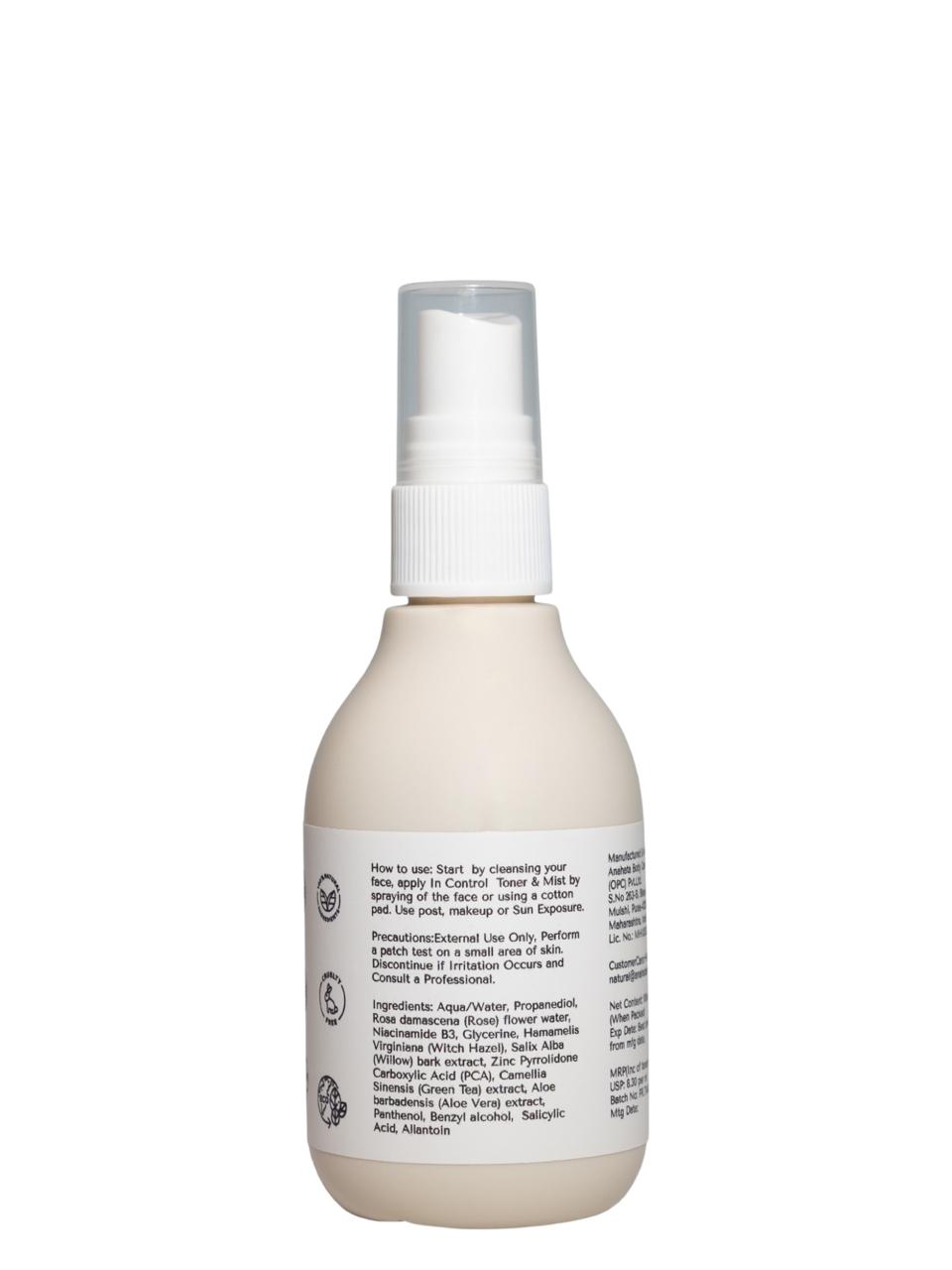  Persontage IN CONTROL – Oil Balance & Pore Care Toner bottle image White spray bottle with a label on a white background