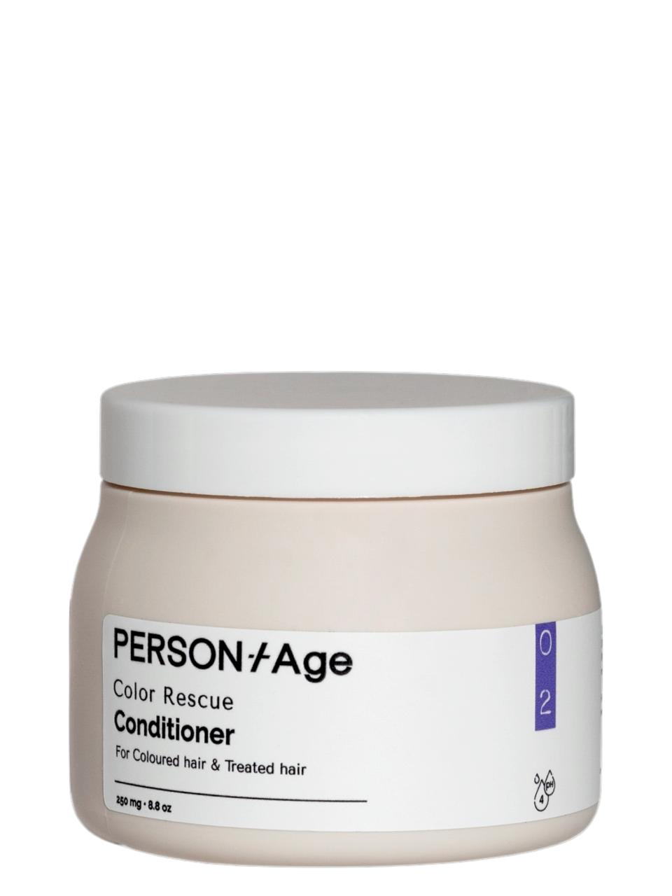 PersonTAge Color Rescue Conditioner jar on a white background