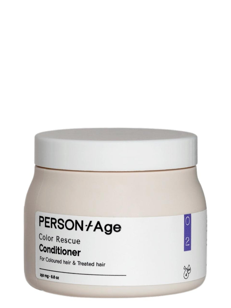 PersonTAge Color Rescue Conditioner jar on a white background