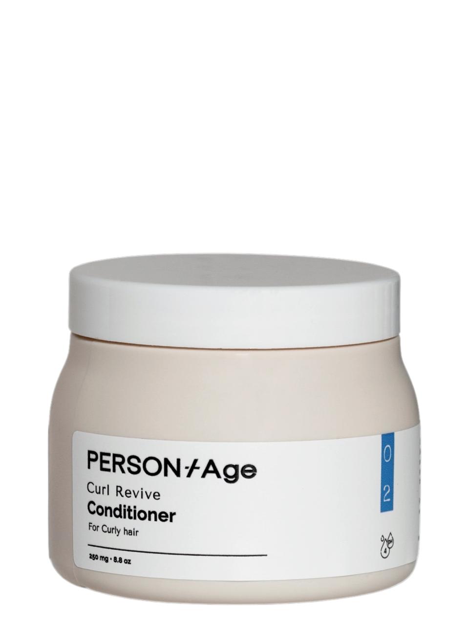 PersonTAge Curl Revive Conditioner jar on a white background
