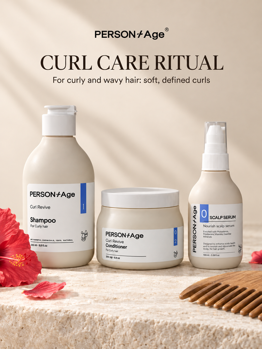CURL CARE Ritual kit for curly hair.